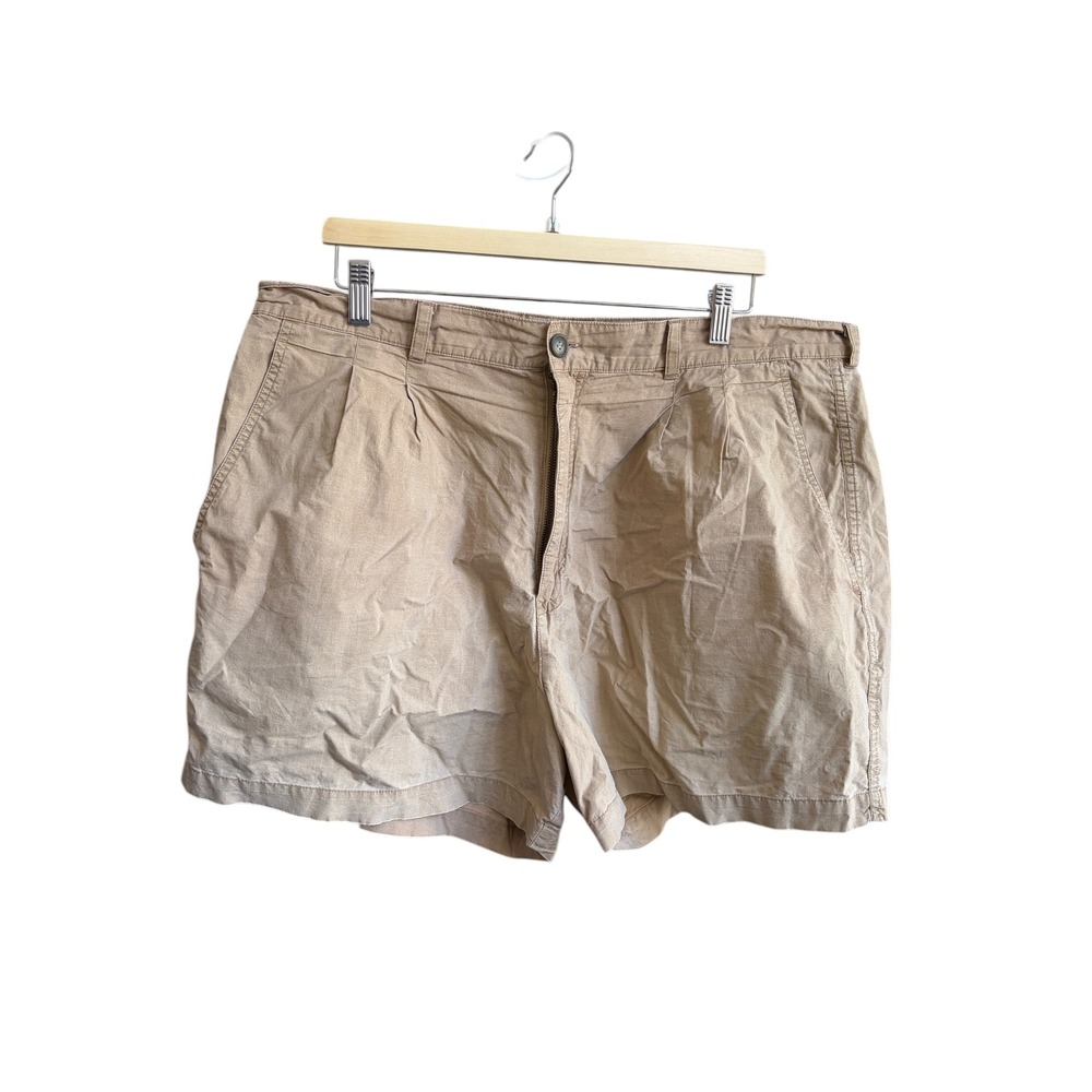 Banana Republic Shorts Khaki Vintage‎ Pleated Cotton Chino 40